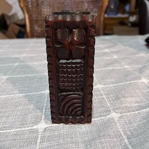 Vintage wooden Honduras salt/pepper shaker